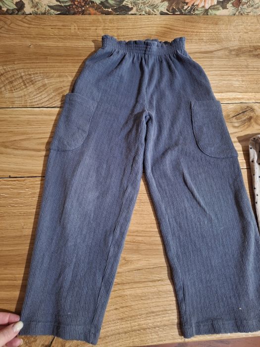 Лот штани брюки zara 5-6р палаццо на резинці прямі
