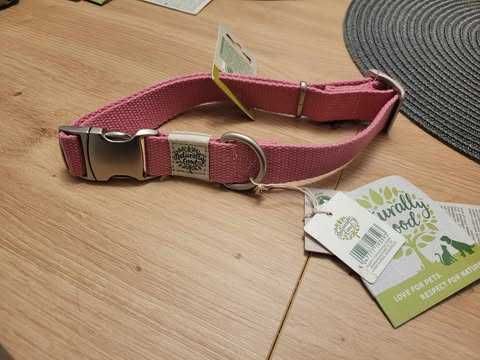obroża naturally good rozm L różowa -nowa!!