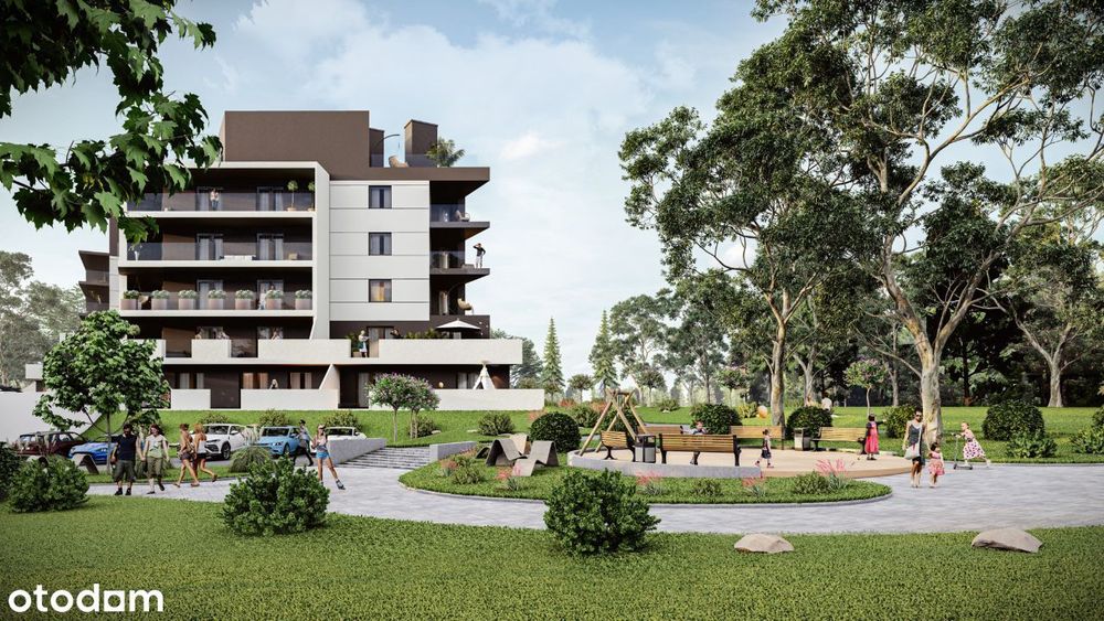 Zielone Tarasy Botanik - 3 pokoje, 70,27 mkw