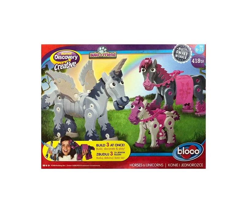 Dumel Discovery Creative Piankowe Klocki Konie i Jednorożce *NOWE*