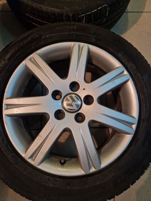 Alufelgi Vw 5x 112 z oponami MICHELIN  16"  lato uzywane