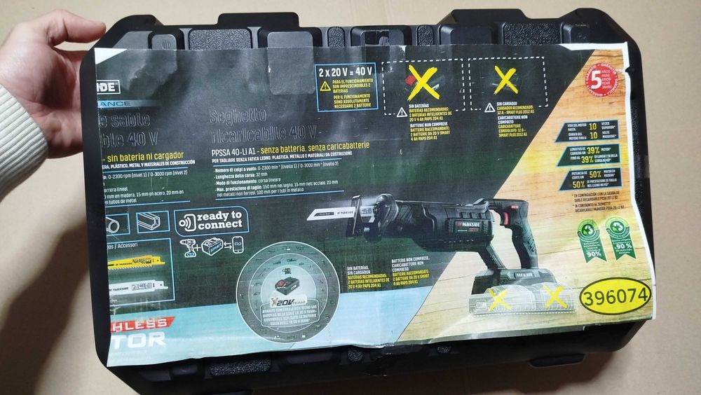 Serra Sabre sem fio PARKSIDE PERFORMANCE 40 V »PPSSA 40-Li A1« B-ware