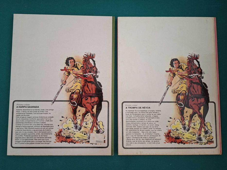2 Livros BD Cavaleiro Ardente, François Craenhals - 1985/1986
