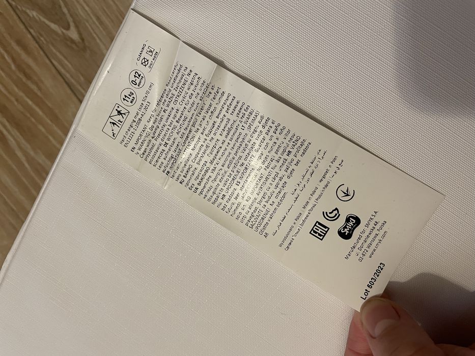 Mata do przewijania Smyk szary przewijak