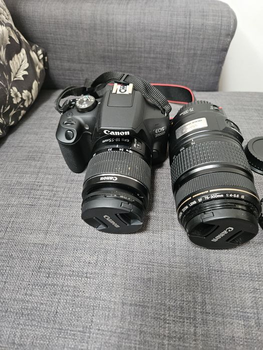 Canon EOS 2000D + kit 2 lentes