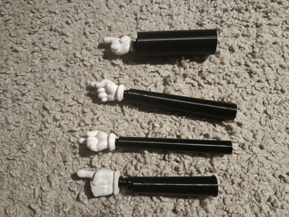 Указки, надруковані на 3D-принтері