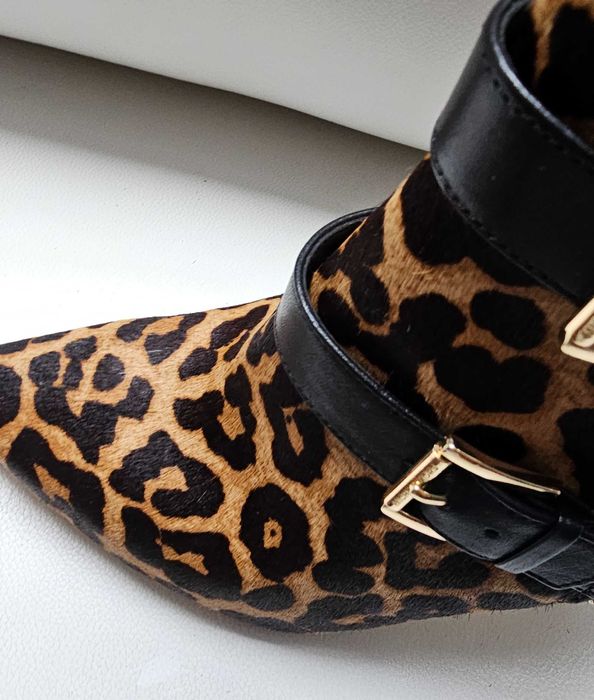 Michael Kors  botki Leopard skóra roz 41