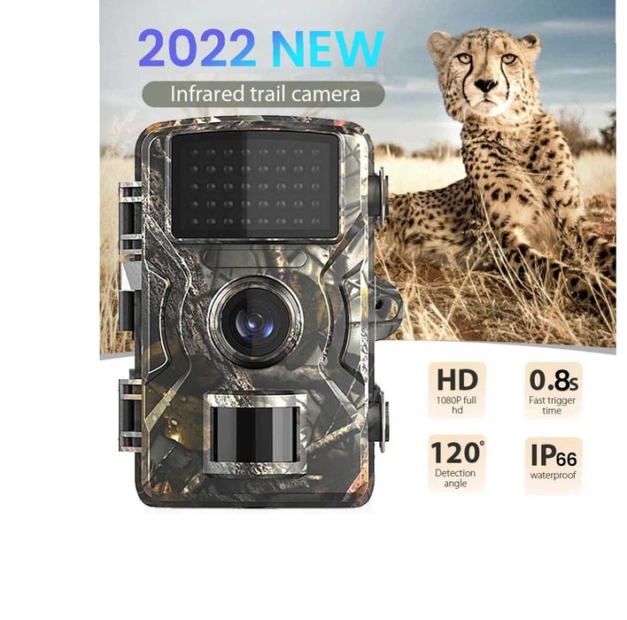 Câmara Caça PROFISSIONAL 16MP c/ ECRÃ - IP66 - Visão Noturna - IV