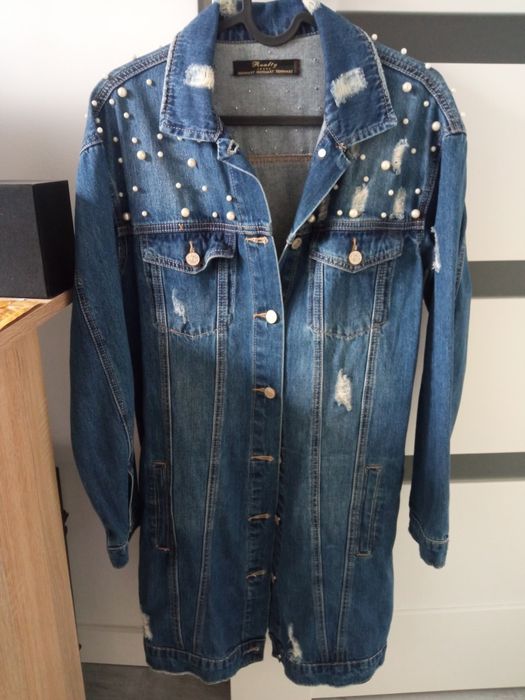 Katana jeansowa długa