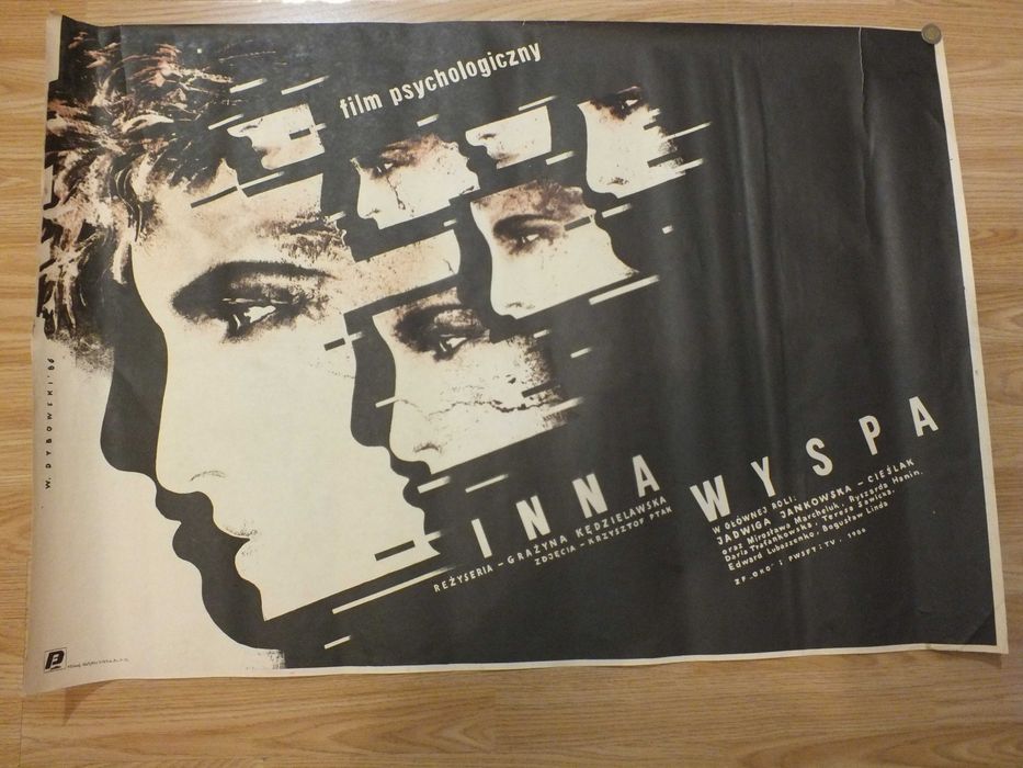 Plakat Filmowy-Inna wyspa-WITOLD DYBOWSKI 1986.Oryginał.Pierwodruk