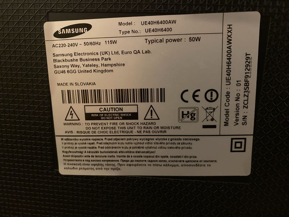 Telewizor Samsung 40” Full HD + uchwyt obrotowy + pilot