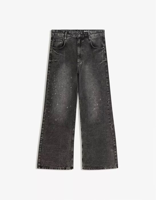 Джинси кльош бершка bershka studded flared jeans