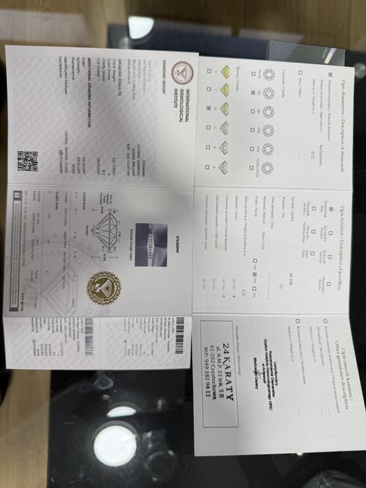 Pierścionek z brylantem 0,43ct