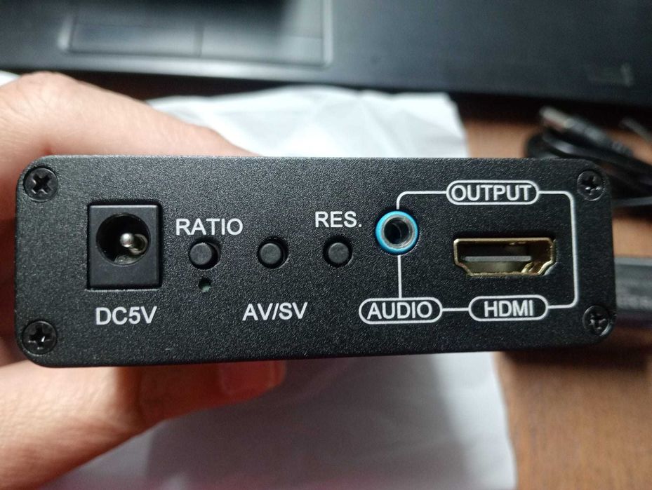 Conversor AV / S-Video para HDMI HD - Ideal para Consolas Antigas