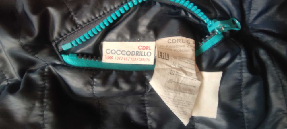 Kurtka Przejściowa Dwustronna 2w1 COCCODRILLO Rozmiar 158 Polecam