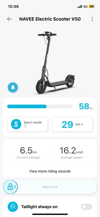 Trotinete Eletrica Navee V50