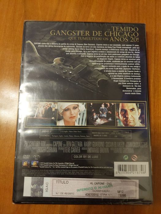 Dvd - Al Capone novo selado