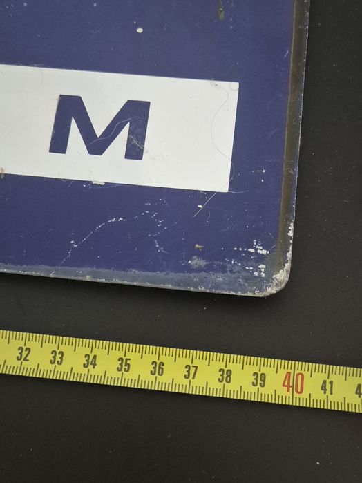 Placa antiga de Paragem de Autocarros GaiaBus