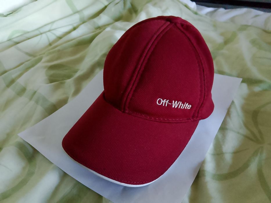 Czapka z daszkiem off white