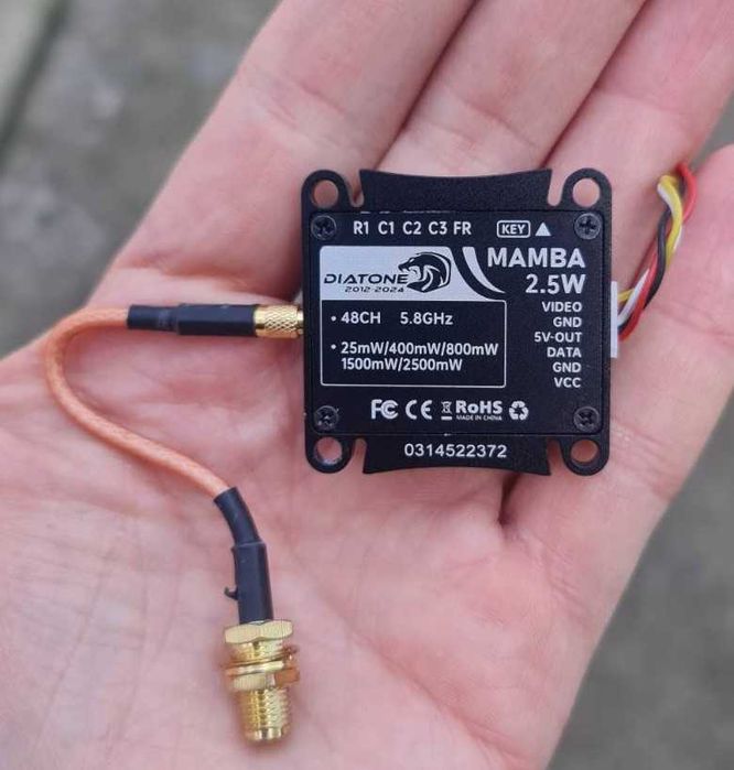 VTX Diatone Mamba 48CH 2.5W нові відеопередавач втх fpv фпв