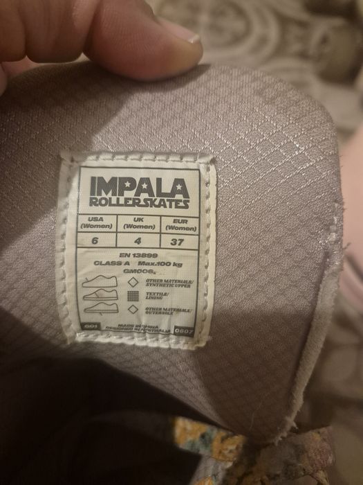 Wrotki Impala Rollerskates 37  plus kask :)
