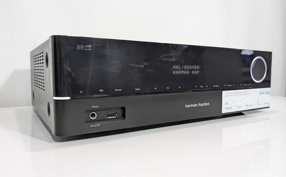 7.2 Ресивер Harman Kardon AVR 171S,має 100 Вт/канал/HDMI/Bluetooth/ARC