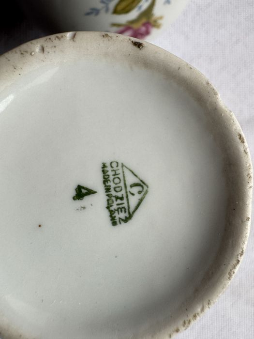 Wazony 5szt. porcelana Chodzież PRL