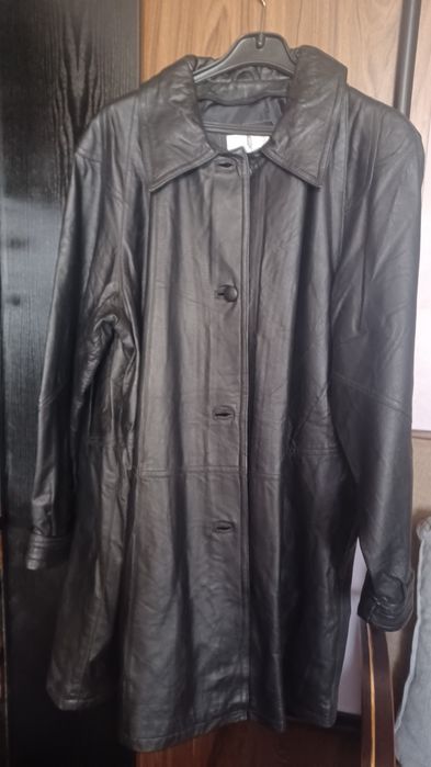 Skorzany plaszcz damski 3XL