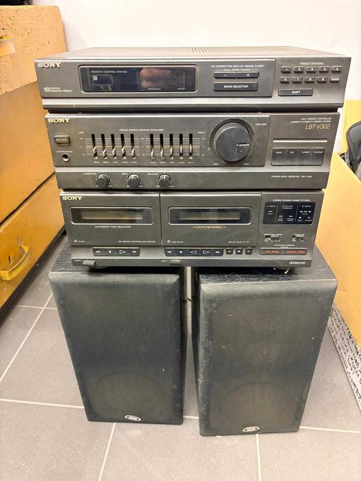 wieża sony LBT V-302, głośniki eltax silverstone 160