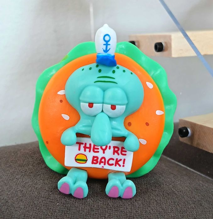 Figuras de hambúrguer do Bob Esponja (6 peças)