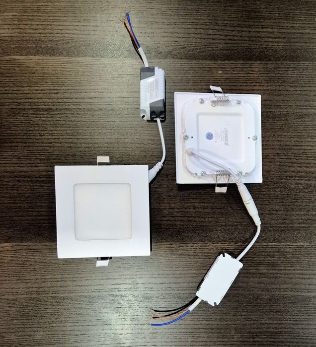 Candeeiro Projetor Lampada Foco Painel quadrado LED 6W 12x12