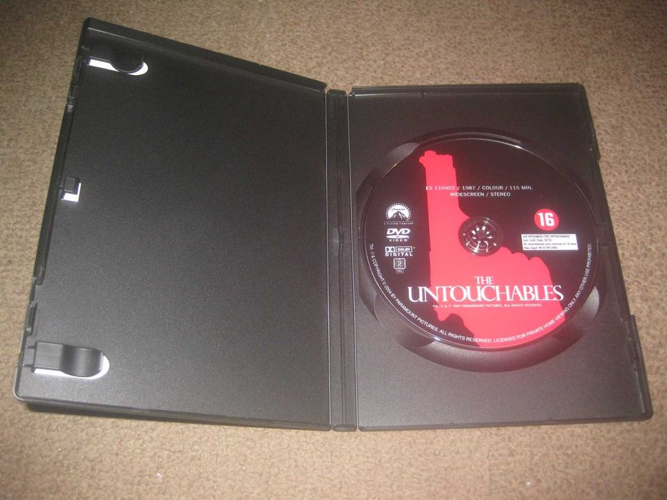 DVD "Os Intocáveis" com Robert De Niro