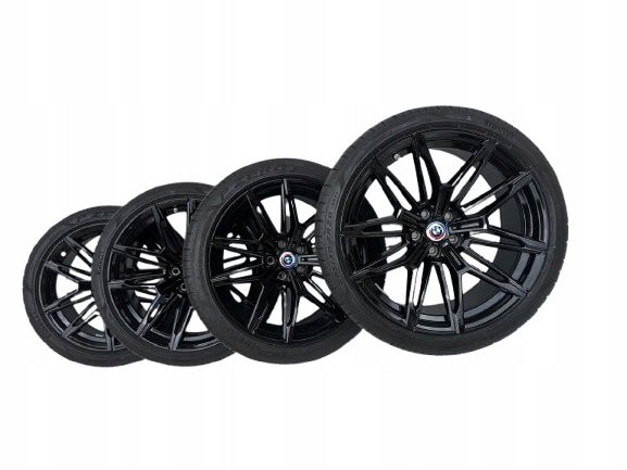 oryginalne KOŁA FELGI ALUFELGI z oponami letnimi do OE BMW M2 G87 M3 G80 G81 M4 G82 7882869 7882870 R19 R20 9,5J x 19 ET20 10,5J x 20 ET20 czarne RSC