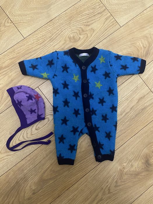 Kombinezon pajac merino Tom & Trine 56