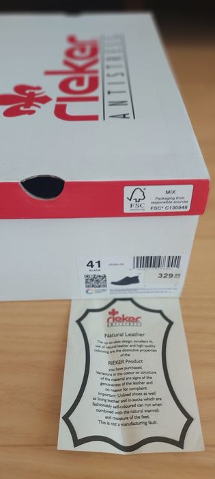 Buty Rieker 41 jak nowe