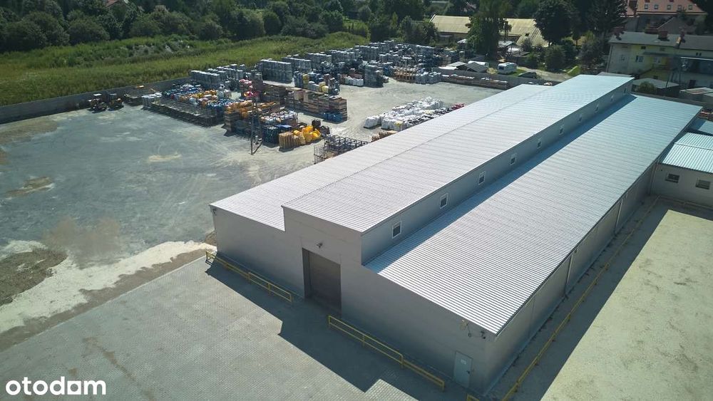Hala 1600 m2 + plac 13.000 m2 utwardzony monitorowany