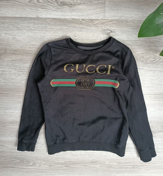 Czarna bluza z dużym logo Gucci rozmiar M damska stan bardzo dobry
