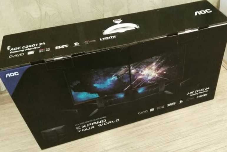 Монітор AOC C24G1/01 -  144 Гц 1 мс (вигнутий)
