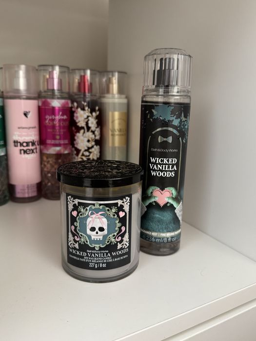 nowy zestaw bath&body works swieczka i mgiełka