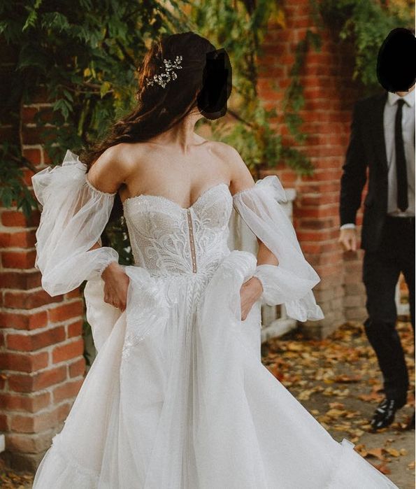 Suknia ślubna boho/glamour