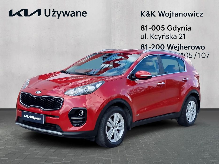 Kia Sportage 4x4 Automat Skóry Climatronic Android/Carplay Bluetooth Tempomat Alu17