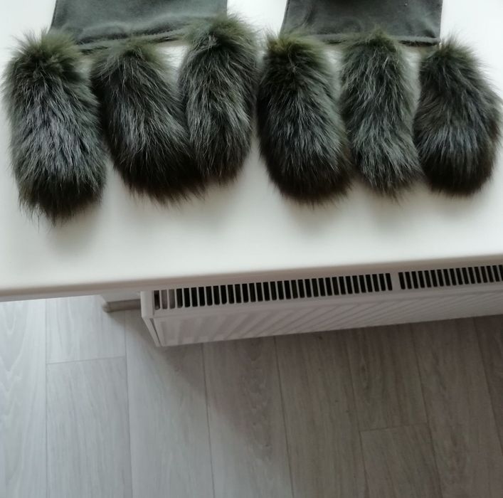 Помпон бубон з натурального хутра хутряний хвостик китиця хутро