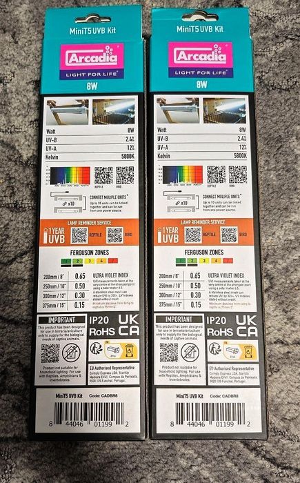 Лампа для птахів Arcadia зі світильником Mini Kit T5