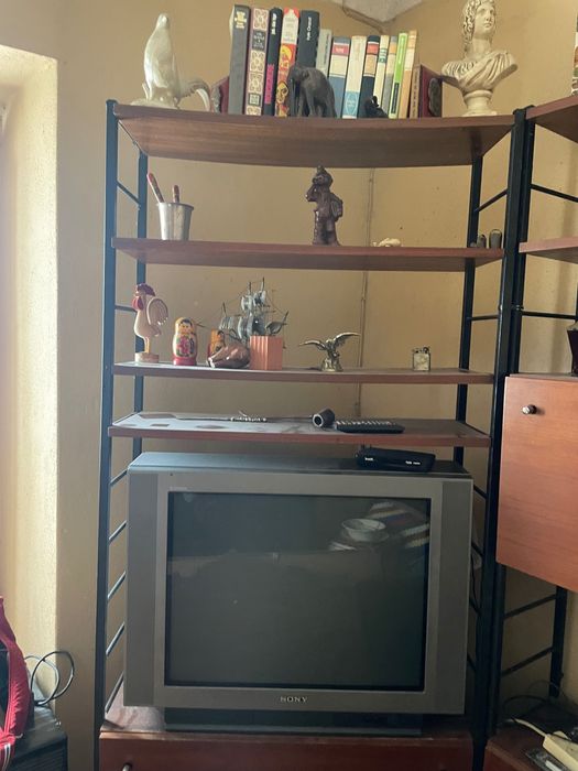 Móveis sala castanho anos 80