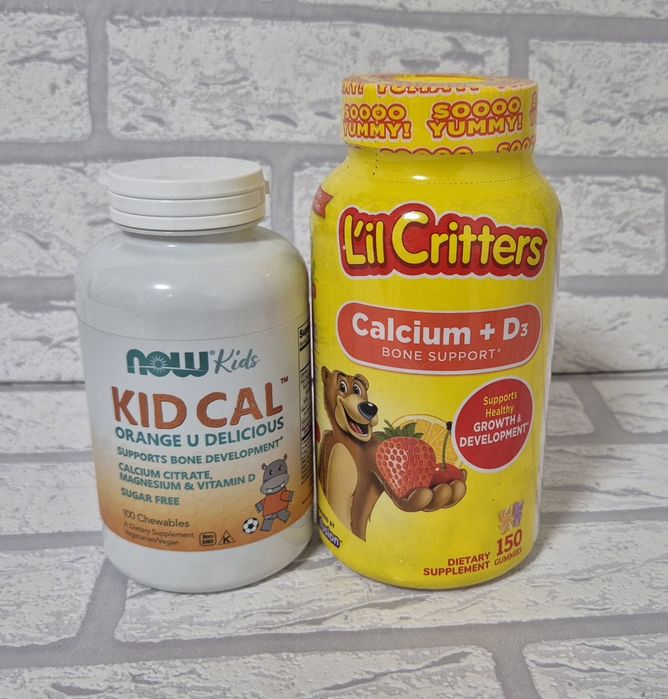 Омега3, вітамін C, D3, цинк, кальцій, магній, мультивітаміни для дітей