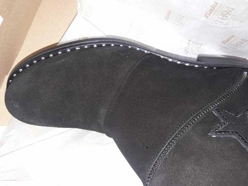 Bata. Италия. Тренд.Полностью кожаные сапоги. р 41.Крутейшее качество