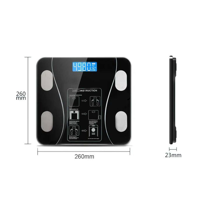 Напольные смарт-весы UKC A-8003 (до 180 кг) с приложением