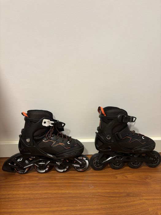 Patins preto e vermelho Oxelo criança