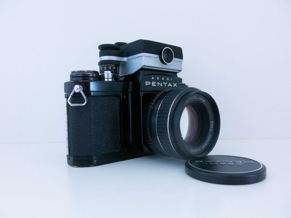 Câmara Analógica PENTAX S1a com Fotómetro Externo 100% funcional + Pentacon 30 mm f3.5