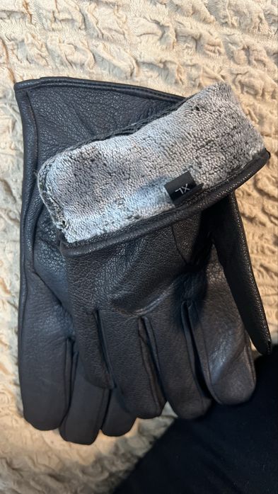 Рукавиці Deerskin шкіряні РОЗПРОДАЖ лайка натуральна шкіра на махровці